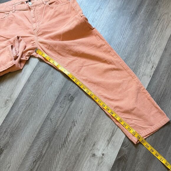 Urban Outfitters BDG Slim Straight Corduroy Pants Peach 32 Waist - Picture 7 of 8